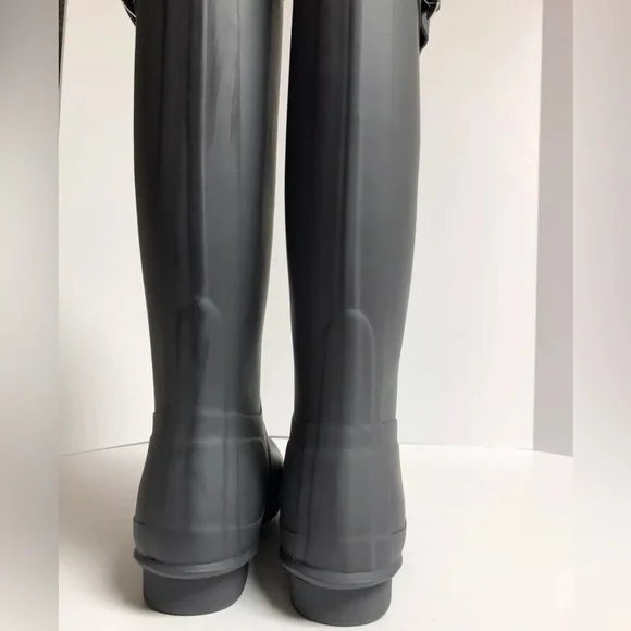 NEW Hunter Womens Original Tall Rain Boot Dark Slate Size 9 M - Picture 3 of 5